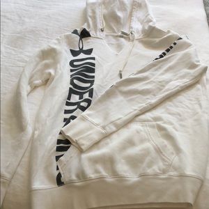 White hoodie sweatshirt